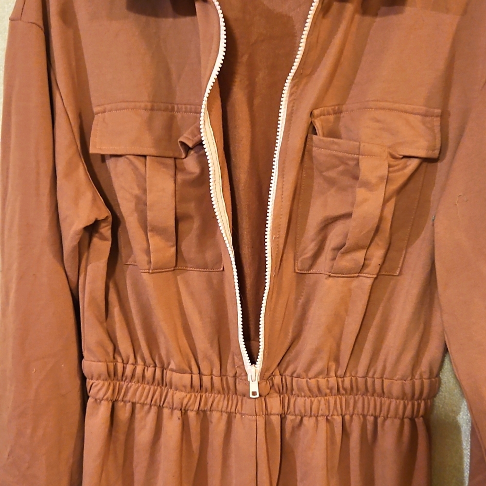Pink Utility Jumpsuit - Picture 5 of 7